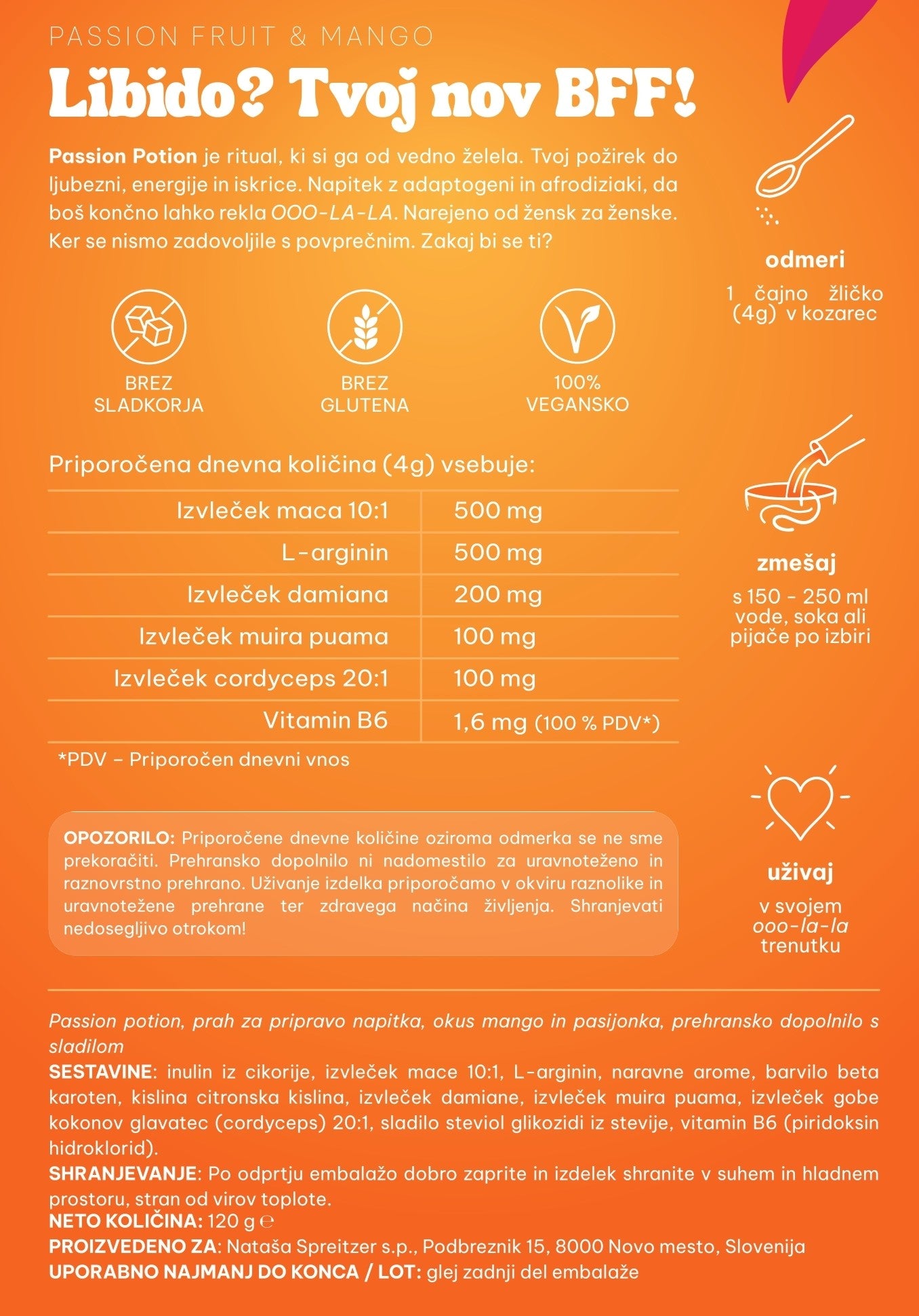 Passion Potion - libido booster za ženske